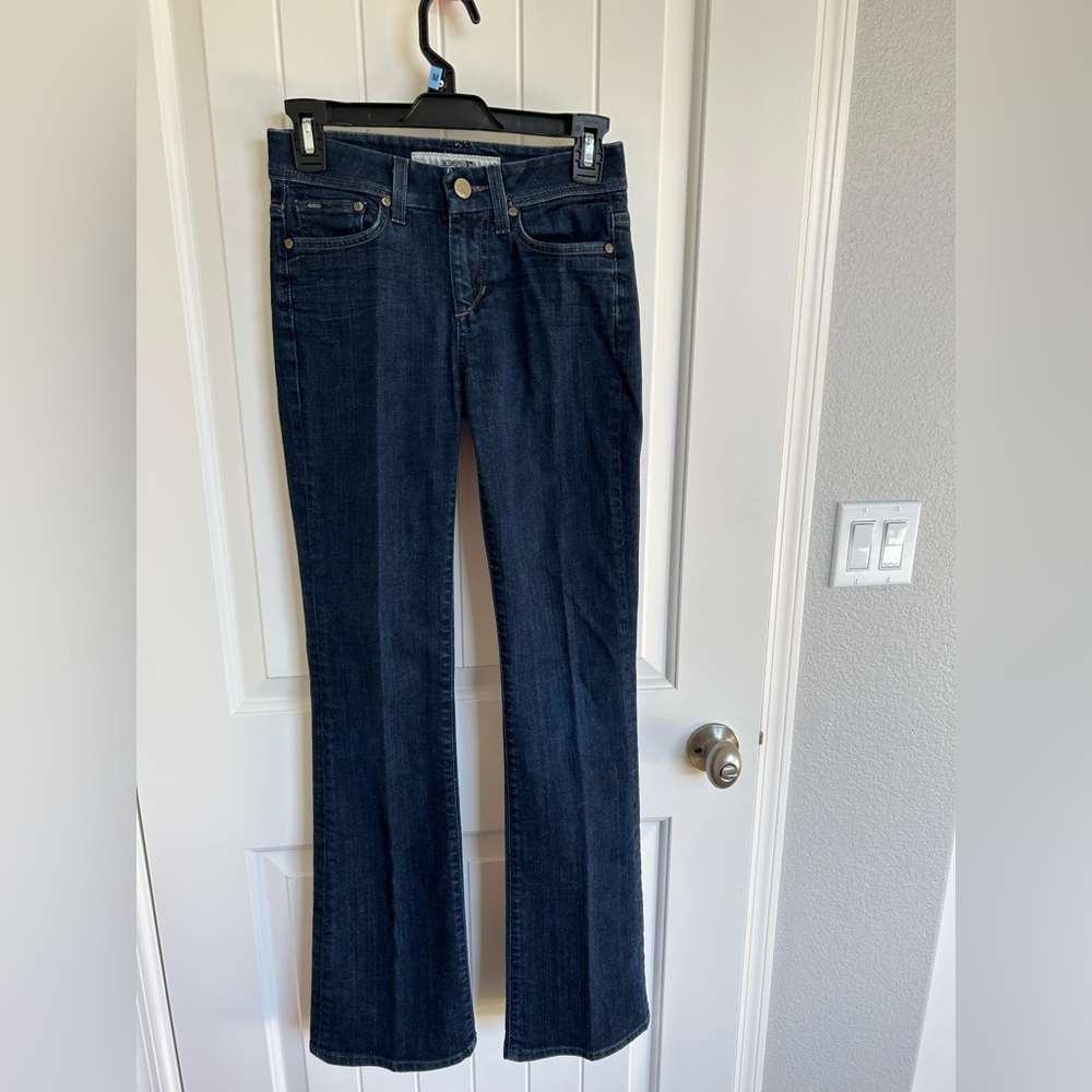 Joes jeans, boot cut blue jeans